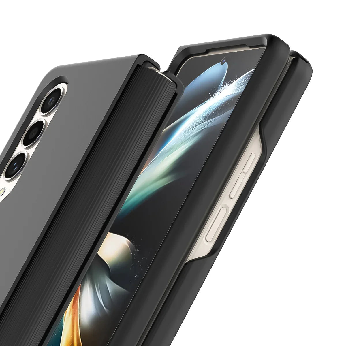 Araree Aeroflex Case For Z Fold 4 - Black - Tashqila Araree Aeroflex Case For Z Fold 4 - Black - Tashqila